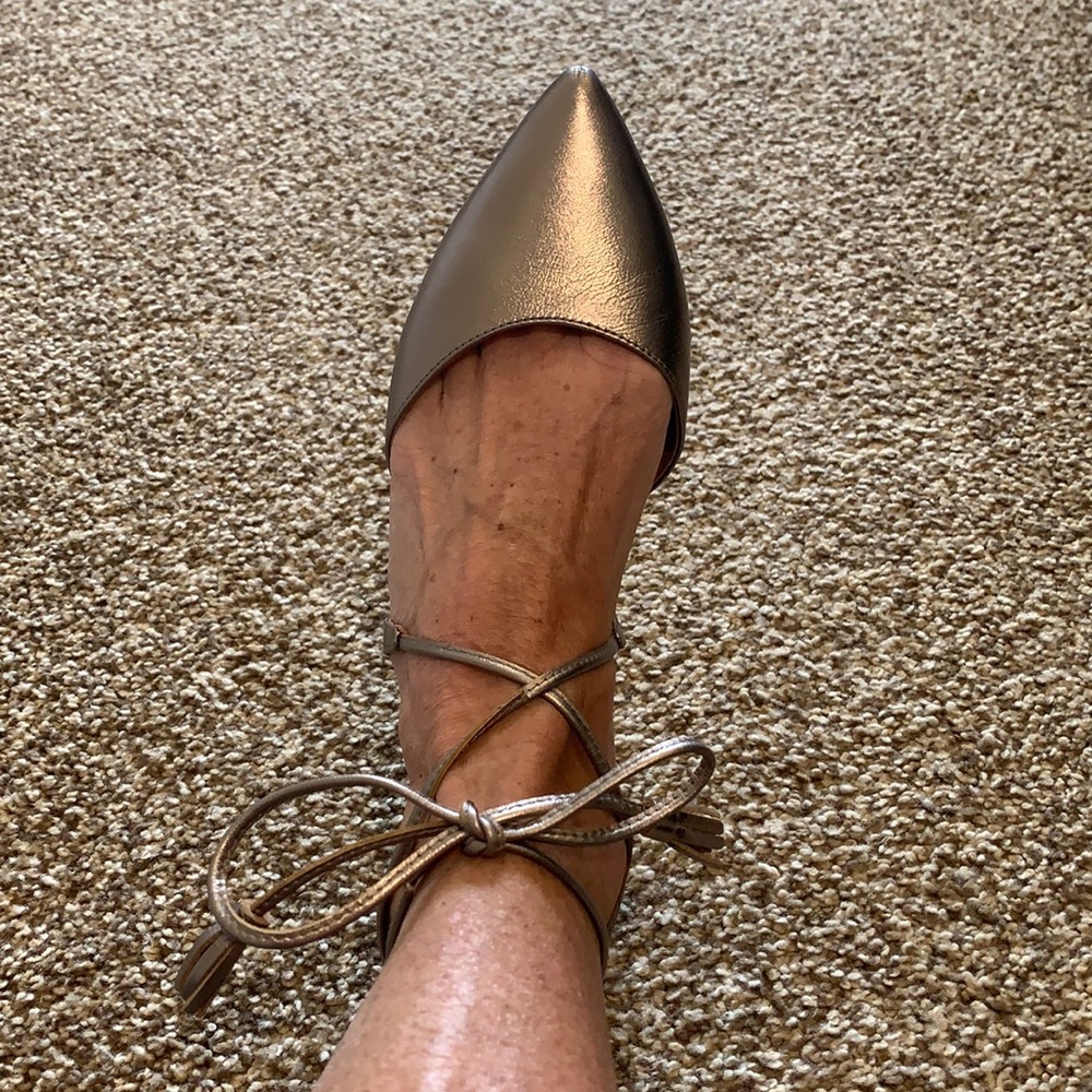 Halogen pewter shoes